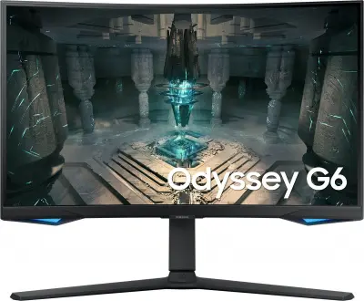 Монитор Samsung 27" Odyssey G6 S27BG650EI черный VA LED 16:9 HDMI M/M полуматовая HAS Piv 350cd 178гр/178гр 2560x1440 240Hz FreeSync Premium Pro DP 2K USB 4.5кг
