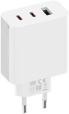 Сетевое зар./устр. Xiaomi 67W GaN Charger 2C1A EU 67W 6.1A (PD) 2хUSB-C/USB-A универсальное белый (BHR7493EU)
