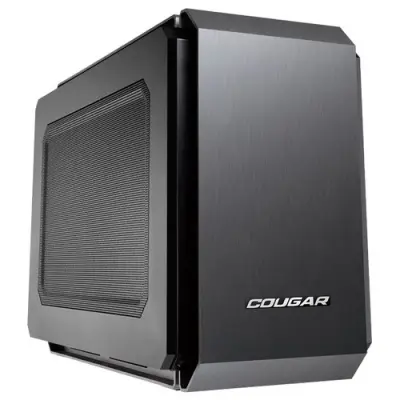 Cougar 108M020002-00/108M020003-01  QBX  Корпус QBX, без БП, чёрный, Mini-ITX [445973]