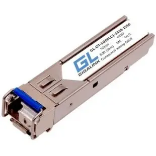 GIGALINK GL-OT-SG08LC1-1550-1310-D Модуль SFP, WDM, 1Гбит/c, одно волокно SM, LC, Tx:1550/Rx:1310 нм, DDM, 8 дБ (до 3 км)