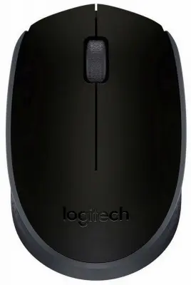 Мышь Logitech M171 черный оптическая (1000dpi) беспроводная USB для ноутбука (2but)