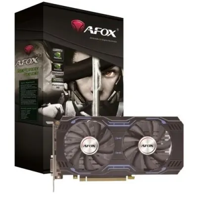 Видеокарта Afox GTX1660SUPER 6GB GDDR6 192BIT, DVI, DisplayPort, HDMI ATX DUAL FAN (AF1660S-6144D6H4)  RTL