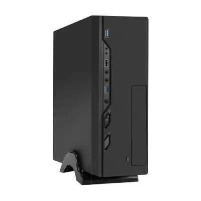 Exegate EX296295RUS Корпус Desktop ExeGate MI-208U2-M350 (mini-ITX/mATX, БП M350 с вент. 8см, 1*USB+2*USB3.0, аудио, черный)