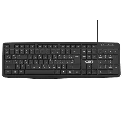 CBR KB 115 USB, Клавиатура 104 кл., офисн., 1,8 м, резиновые ножки
