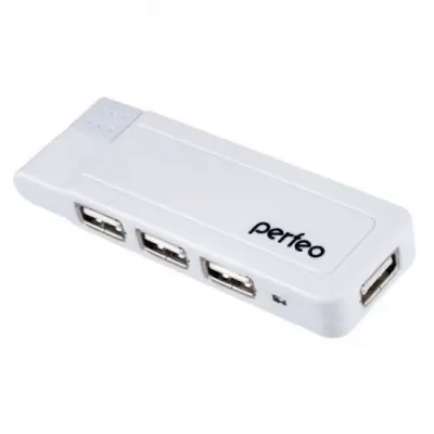 Perfeo USB-HUB 4 Port, (PF-VI-H021 White) белый [PF_5053]