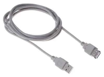 Кабель Buro USB A(m) USB A(f) 1.8м (BHP RET USB_AF18) серый (блистер)