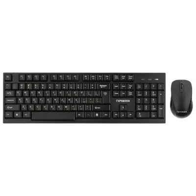 Гарнизон Комплект клавиатура + мышь GKS-110, беспроводная, черный, 2.4 ГГц, 1000 DPI