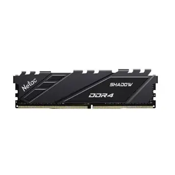 Модуль памяти DDR4 Netac Shadow 8GB 3200MHz CL16 1.35V / NTSDD4P32SP-08E / Gray / with radiator
