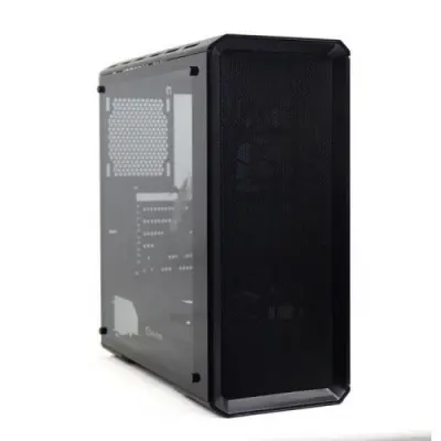 Powercase Корпус Attica D, Tempered Glass, черный, E-ATX  (CADB-F0)