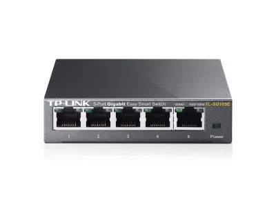 Коммутатор TP-Link TL-SG105E (L2) 5x1Гбит/с настраиваемый