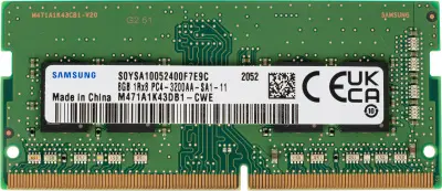 Память DDR4 8GB 3200MHz Samsung M471A1K43DB1-CWE RTL PC4-25600 CL22 SO-DIMM 260-pin 1.2В original single rank Ret