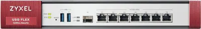 Межсетевой экран Zyxel USG Flex 500 (USGFLEX500-RU0102F) 10/100/1000BASE-TX/SFP компл.:набор подписок на 1 год AS/AV/CF/IDP серебристый