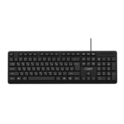 CBR KB 111 Carbon USB, Клавиатура 104 кл., офисн., 1,5 м, поверхность под карбон