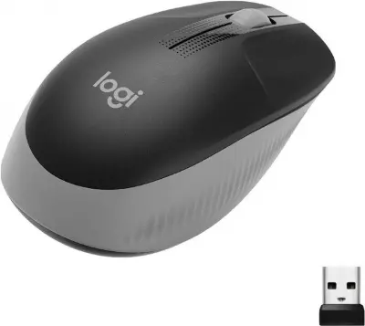 Мышь Logitech M191 черный/серый оптическая (1000dpi) беспроводная USB (2but)