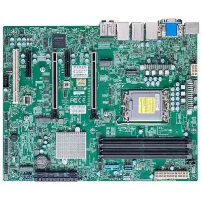 Supermicro MBD-X13SAE-F-B, 1xLGA1700,W680,4xDDR5 DIMM,2PCI-Ex16,3xM.2-PCI-E,8SATA3 RAID 0/1/5/10,7.1-ch,1x1000 Мбит/с,1х2500 Мбит/с,IPMI,4xUSB 2.0,VGA,DVI,HDMI,DisplayPort,ATX