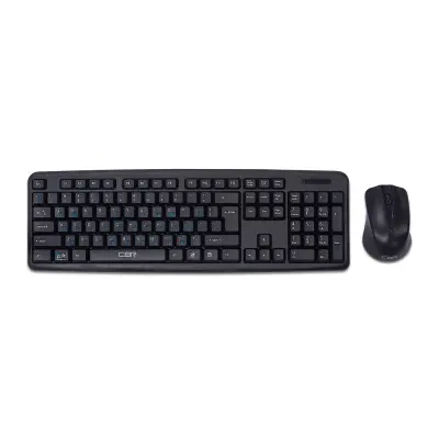 CBR KB SET 710, Комплект (клавиатура + мышь) проводной, USB, длина кабеля 1,8 м; клавиатура: полноразмерная, 104 клавиши; мышь: оптическая, 1000 dpi, 3 кнопки и колесо прокрутки