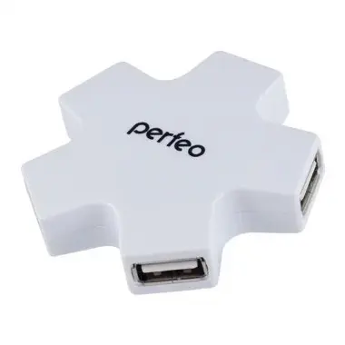 Perfeo USB-HUB 4 Port, (PF-HYD-6098H White) белый [PF_5049]