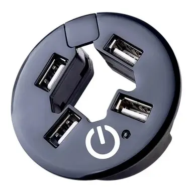 Perfeo USB-HUB 4 Port, (PF-H029 Black) чёрный