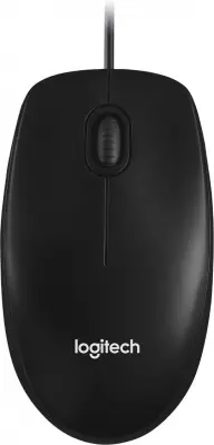 Мышь Logitech M100, оптическая, проводная, USB, черный