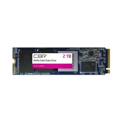 CBR SSD-002TB-M.2-EX22, Внутренний SSD-накопитель, серия "Extra", 2000 GB, M.2 2280, PCIe 4.0 x4, NVMe 1.3, Phison PS5016-E16, 3D TLC NAND, DRAM, R/W speed up to 4950/4350 MB/s, TBW (TB) 2000