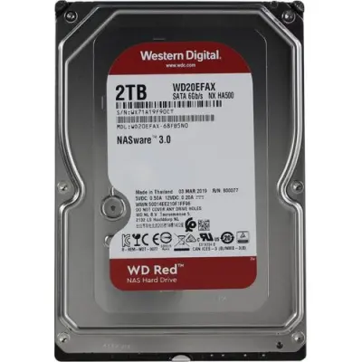 Жесткий диск WD SATA-III 2Tb WD20EFAX NAS Red (5400rpm) 256Mb 3.5"