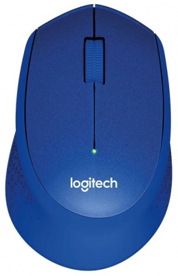 Мышь Logitech M330 Silent Plus синий оптическая (1000dpi) silent беспроводная USB (2but)