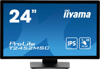 Монитор Iiyama 23.8" ProLite T2452MSC-B1 черный IPS LED 14ms 16:9 HDMI M/M матовая 400cd 178гр/178гр 1920x1080 60Hz DP FHD USB Touch 5.6кг