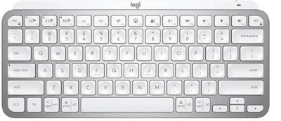 Клавиатура Logitech MX Keys Mini серебристый USB беспроводная BT/Radio LED (920-010499)