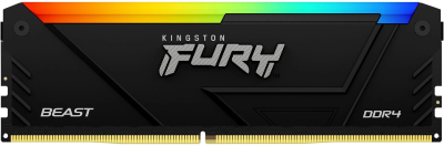 Память DDR4 32GB 2666MHz Kingston KF426C16BB2A/32 Fury Beast RGB RTL Gaming PC4-21300 CL16 DIMM 288-pin 1.2В dual rank с радиатором Ret