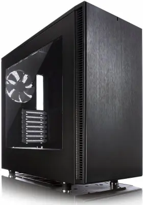 Корпус Fractal Design Define S Window черный без БП ATX 8x120mm 6x140mm 2xUSB3.0 audio bott PSU