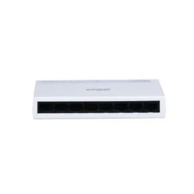 DAHUA DH-PFS3008-8ET-L 8-портовый неуправляемый коммутатор, 8xRJ45 100Mb, коммутация 1.6 Гбит/с, MAC-таблица 2K, пластик