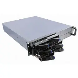 Procase ES206S-SATA3-B-0 {2U 6 SATAII/SAS hotswap HDD, глубина 550мм, MB 12"x10.5", без Б/П,черный}