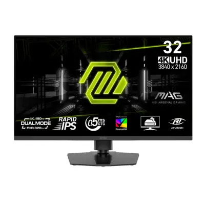 MSI MPG 31.5" 322URDF E16 черный {IPS 3840x2160 160Hz-320Hz 0.5ms 400cd 2xHDMI DisplayPort 2xUSB Tilt Swiv HAS Pivot Internal Vesa} [9S6-3DD89T-012]