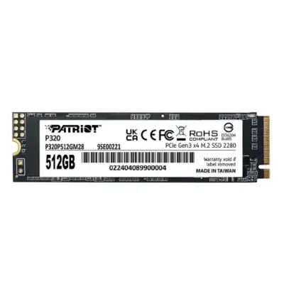 Накопитель SSD Patriot PCIe 3.0 x4 512GB P320P512GM28 P320 M.2 2280