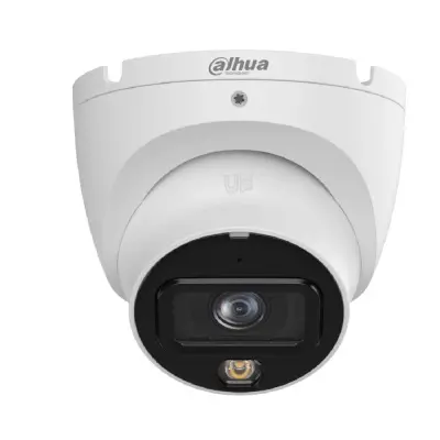 DAHUA DH-IPC-HDW1839TP-A-IL-0280B-S6 Уличная турельная IP-видеокамера SmartDualLight 8Мп, 1/2.7” CMOS, объектив 2.8мм, обнаружение людей, микрофон, ИК 30м, LED 30м, IP67, металл/пластик