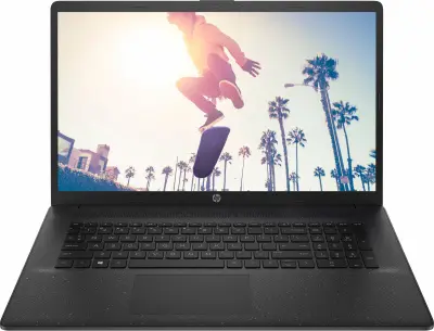 Ноутбук HP 17-cp0092ur 3020e 4Gb SSD256Gb AMD Radeon 17.3" TN HD+ (1600x900) Free DOS 3.0 black WiFi BT Cam