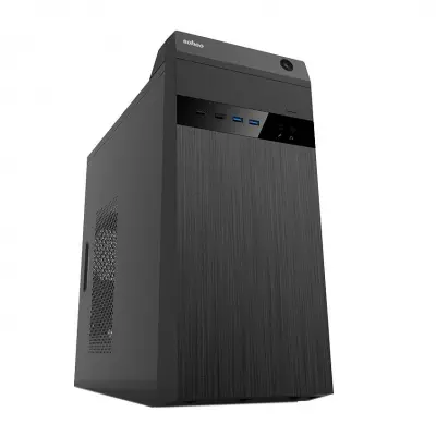 PowerCool Корпус S6027-U3C-500W (Midi Tower, Black, USB3.0+Type-C, ATX 500W-120mm, 24+8pin)