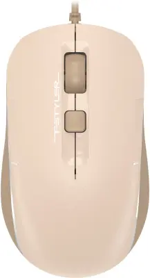 Мышь A4Tech Fstyler FM26S бежевый/коричневый оптическая 1600dpi silent USB для ноутбука 4but (FM26S USB (CAFE LATTE))