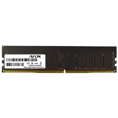 AFOX DDR4 DIMM 8GB PC4-21300, 2666MHz, CL19, 1.2V, 288-Pin, Non-ECC, Un-Buffered (AFLD48FH1P/AFLD48FH2P /AFLD48FS1P)