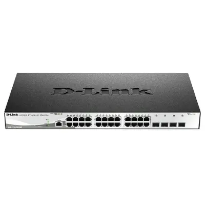 D-Link DGS-1210-28X/ME/C1A Управляемый L2 коммутатор с 24 портами 10/100/1000Base-T и 4 портами 10GBase-X SFP+