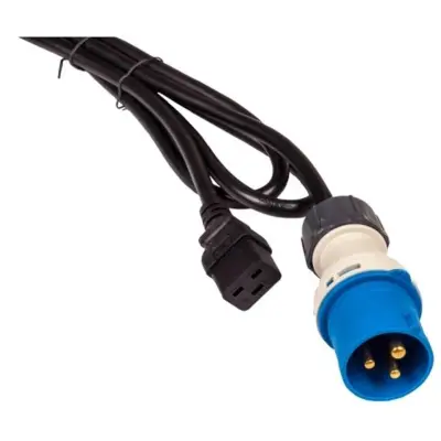 Шнур питания Lanmaster LAN-PP9M/19-2.5-BK C19 проводник.:3x2.5мм2 2.5м 250В 16А черный