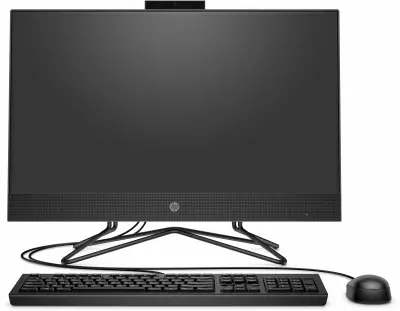 Моноблок HP 205 G4 21.5" Full HD Ath Si 3050U (2.3) 4Gb 1Tb 7.2k RGr DVDRW CR Free DOS GbitEth WiFi BT 65W клавиатура мышь Cam черный 1920x1080