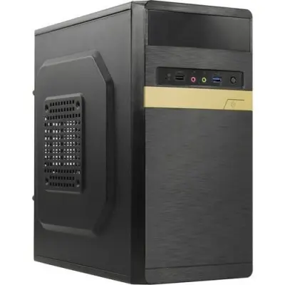 Exegate EX286839RUS Корпус Minitower ExeGate BAA-105U-400W-8 (mATX, AAA400 с вент. 8см, 1*USB+1*USB3.0, HD аудио, черный)
