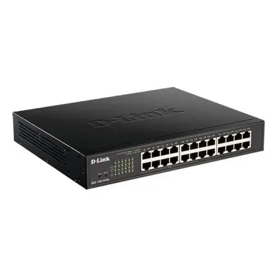 D-Link DGS-1100-24PV2/A1A Настраиваемый L2 коммутатор c 24 портами 10/100/1000Base-T (12 портов РоЕ 802.3af/at, PoE-бюджет 100 Вт)
