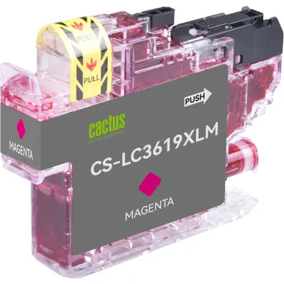 -/ Картридж струйный Cactus CS-LC3619XLM пурпурный (18.4мл) для Brother MFC-J2330DW/J2730DW/J3530DW/J39