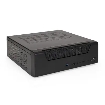 Exegate EX294022RUS Корпус Desktop ExeGate FL-102-TPS450 (mini-ITX, БП TPS450 с вент. 8см, 2*USB + 1*USB3.0, аудио, черный)