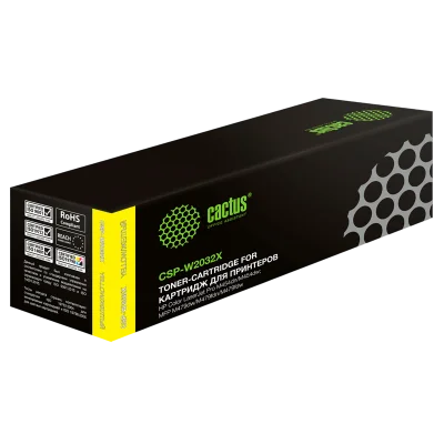 -/ Картридж лазерный Cactus CSP-W2032X 415X желтый (6000стр.) для HP LJ M454/MFP M479