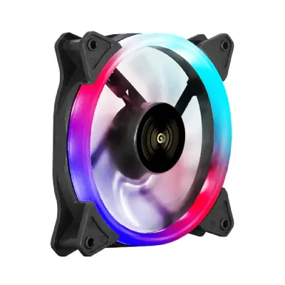 Exegate EX295973RUS Вентилятор 12В DC с подсветкой ExeGate EX12025H6PSR-PWM.ARGB (120x120x25 мм, Hydraulic bearing (гидродинамический), 6pin, 1200RPM, ARGB подсветка, 33dBA)