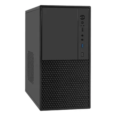 Exegate EX299077RUS Корпус Minitower ExeGate BAA-308MUC (mATX, без БП, 1*USB+1*USB3.0+1*TypeC, HD Audio, черный)