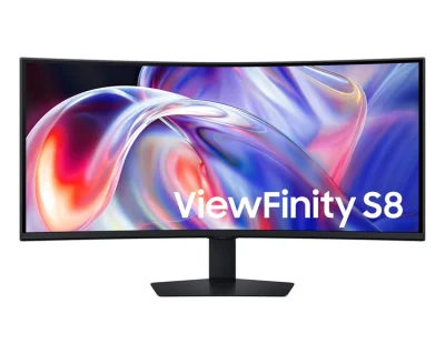 Монитор Samsung 40" Odyssey S85TH S40H850TAI Curved (VA 16:9 5120x2160x144Hz 4ms 350cd 3000:1 178/178 1,07B DP; HDMI; TB(140Вт); USB3.2x5; RJ45 Spk HAS Tilt Swiv БП внутр VESA Black